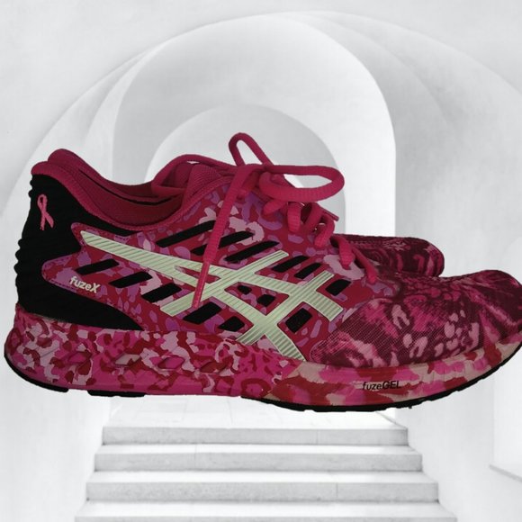 ASICS 7 FUZEX FUZEGEL PINK ROSE RUNNING SHOES - Picture 3 of 14